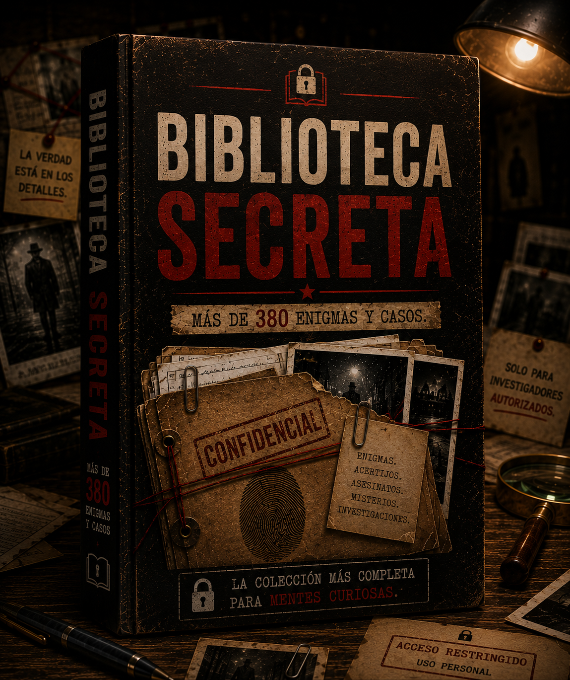 📚 Biblioteca Secreta - Más de 380 Enigmas y Casos
